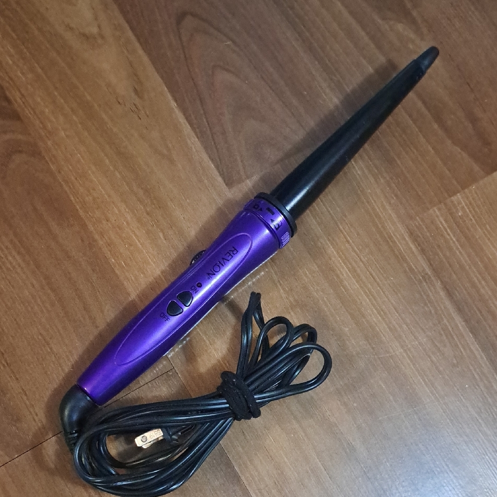 Revlon Interchageable Tourmaline + Ceramic Curling Wand, 3/4 to 1 inch